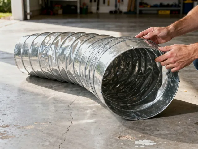 Palm Harbor Dryer Vent Cleaning specialist using advanced equipment for thorough duct cleaning in Palm Harbor