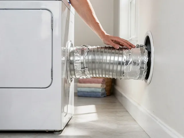 Professional dryer vent hose installation by Palm Harbor Dryer Vent Cleaning in Palm Harbor
