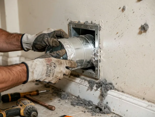Professional dryer vent repair and installation by Palm Harbor Dryer Vent Cleaning in Palm Harbor